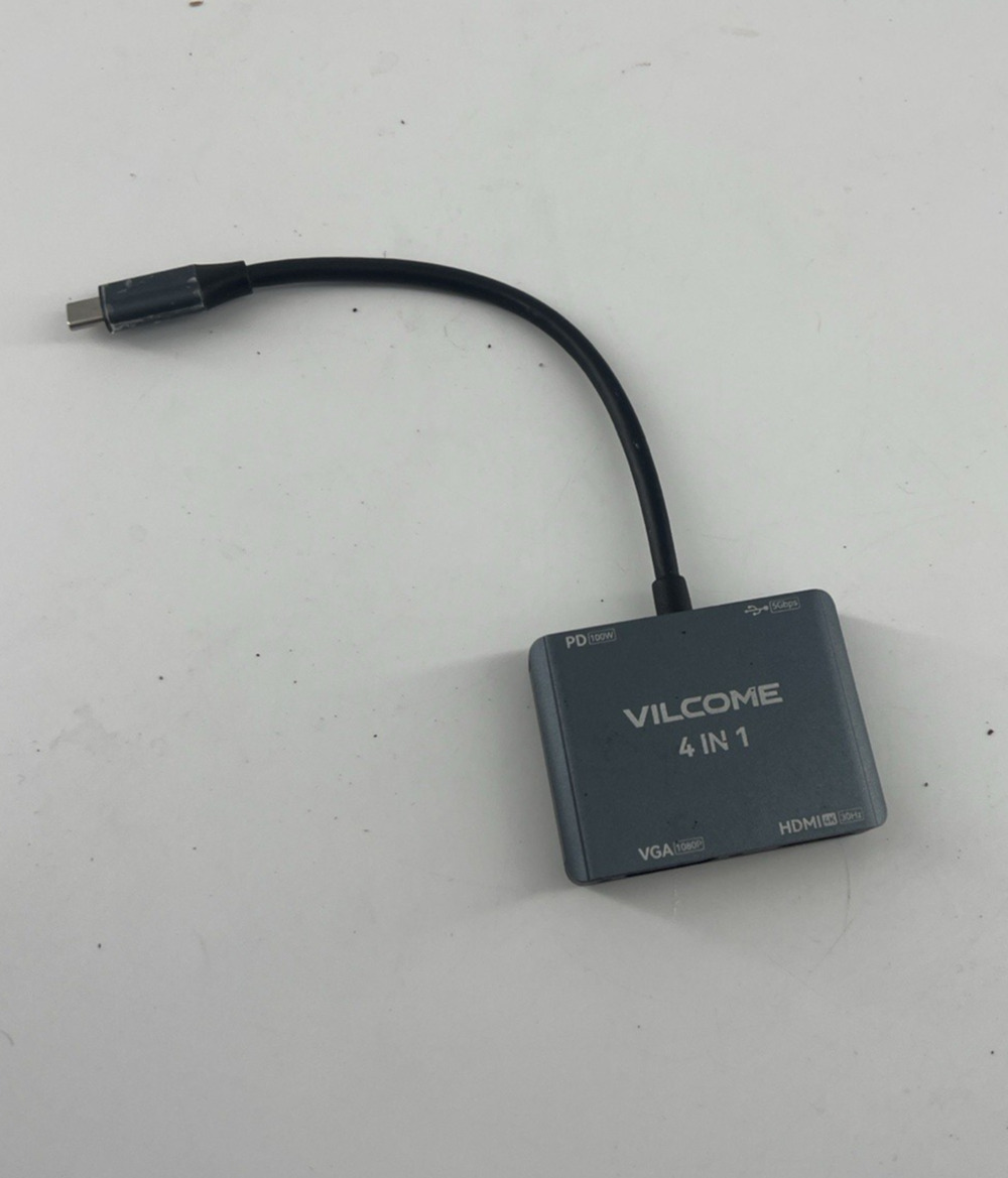 Vilcome 4 in 1 Docking Station USB-C Laptops (USB-C to USB-A, USB-C, HDMI)